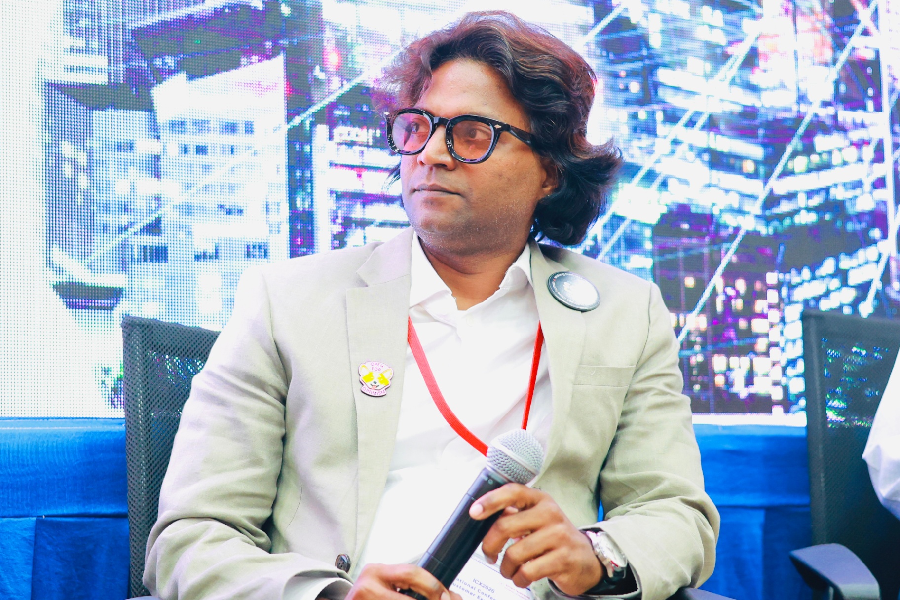 Saravanan Vijayakumar on the ICX2026 speaker panel, University of Hyderabad